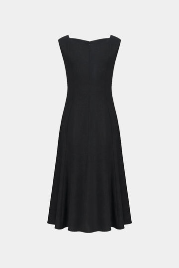 Quiet-Chord Draped Dress