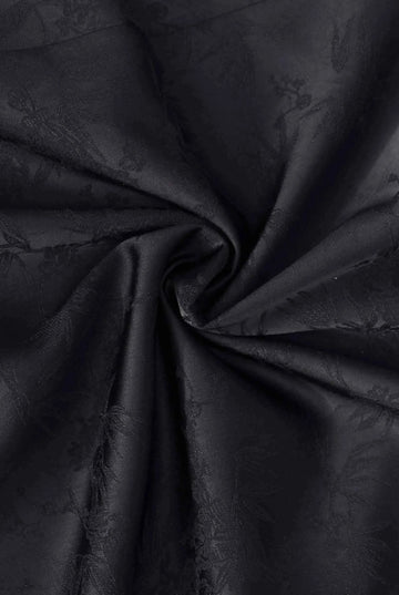 Night-Bloom Jacquard Dress