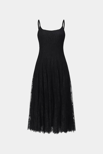 Spring-Bloom Lace Slip Dress