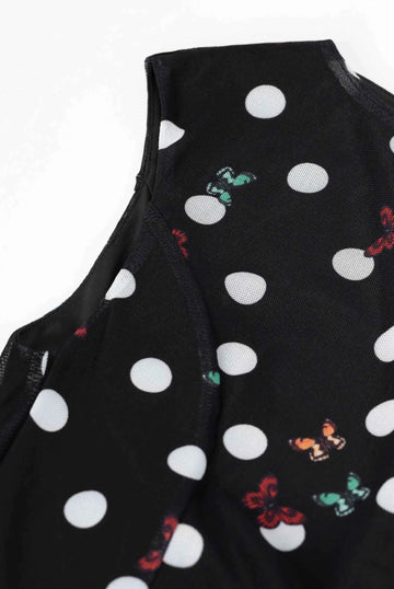 Butterfly Polka-Dot Dress