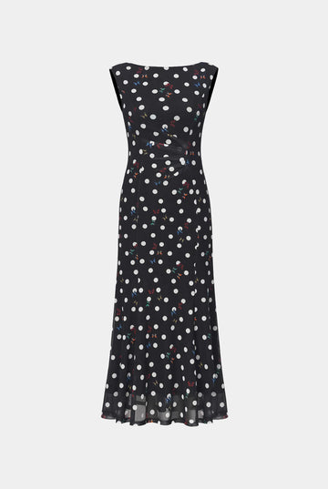 Butterfly Polka-Dot Dress