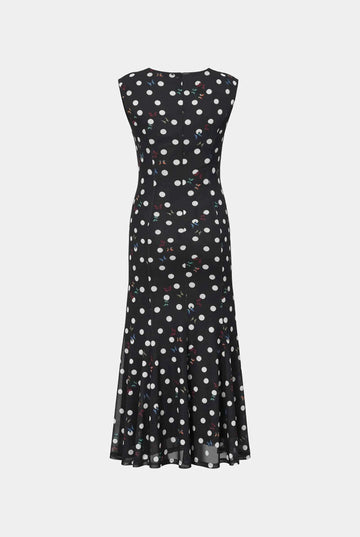 Butterfly Polka-Dot Dress