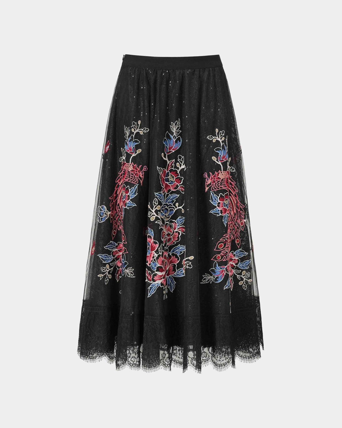 Phoenix Embroidered Skirt