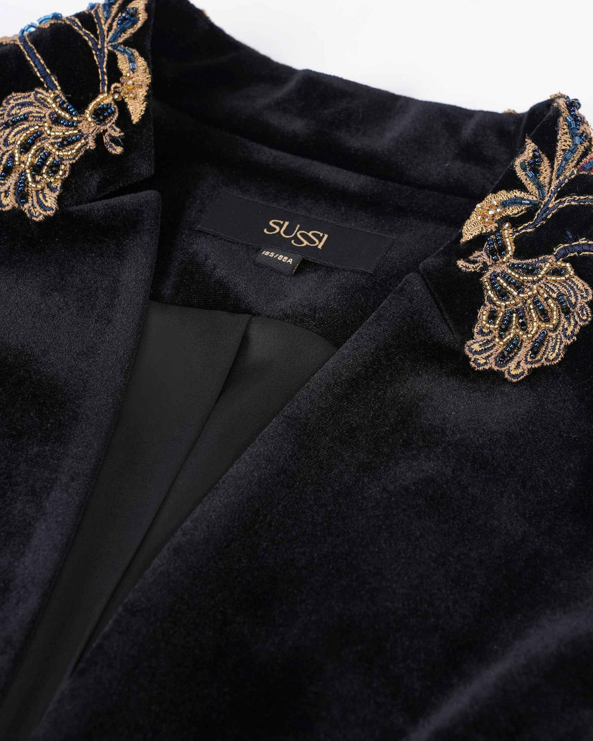 Embroidered High-Waist Blazer