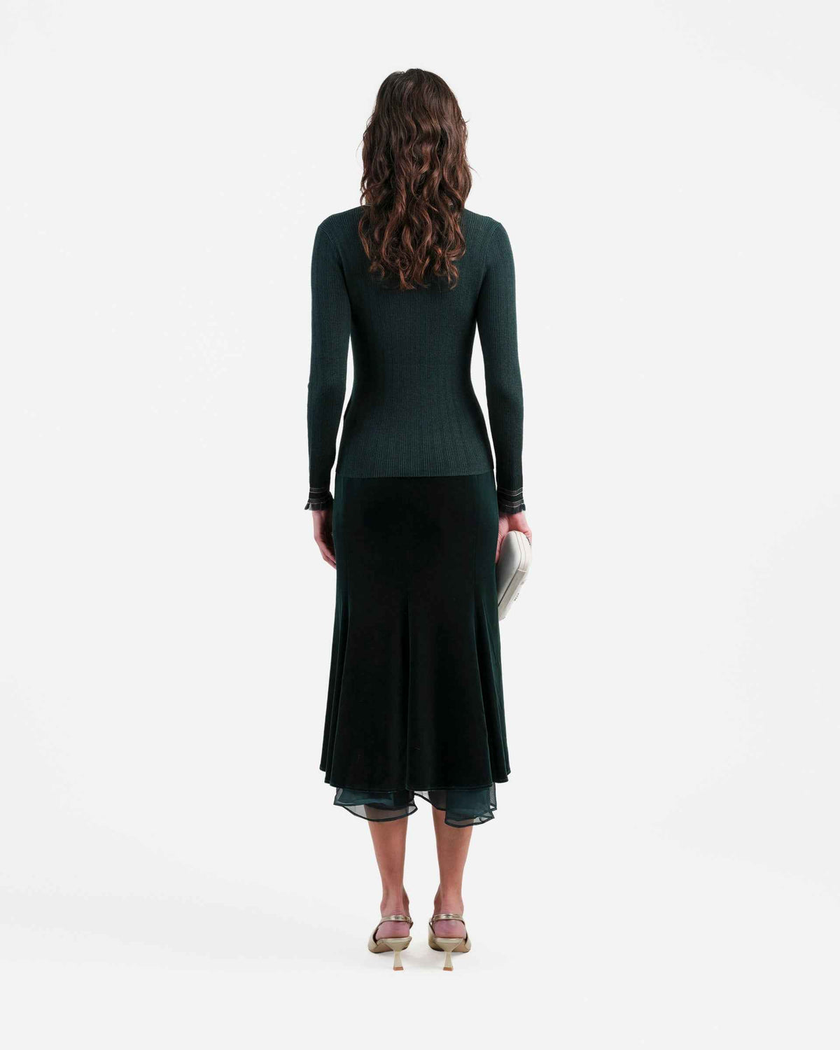 Velvet Midi Skirt