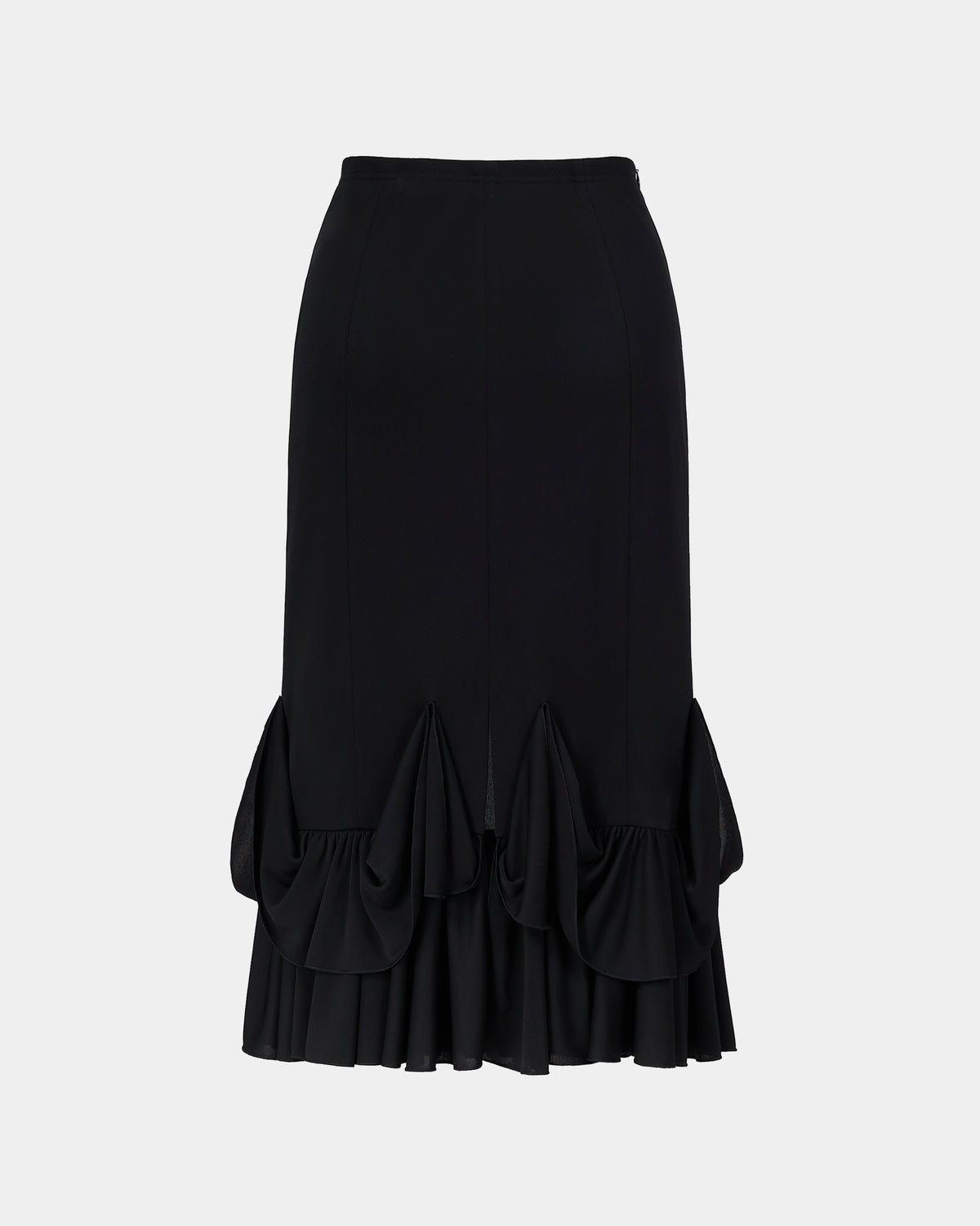 Sophisticated High-Waisted Mermaid Hem Pencil Skirt - Sussiland