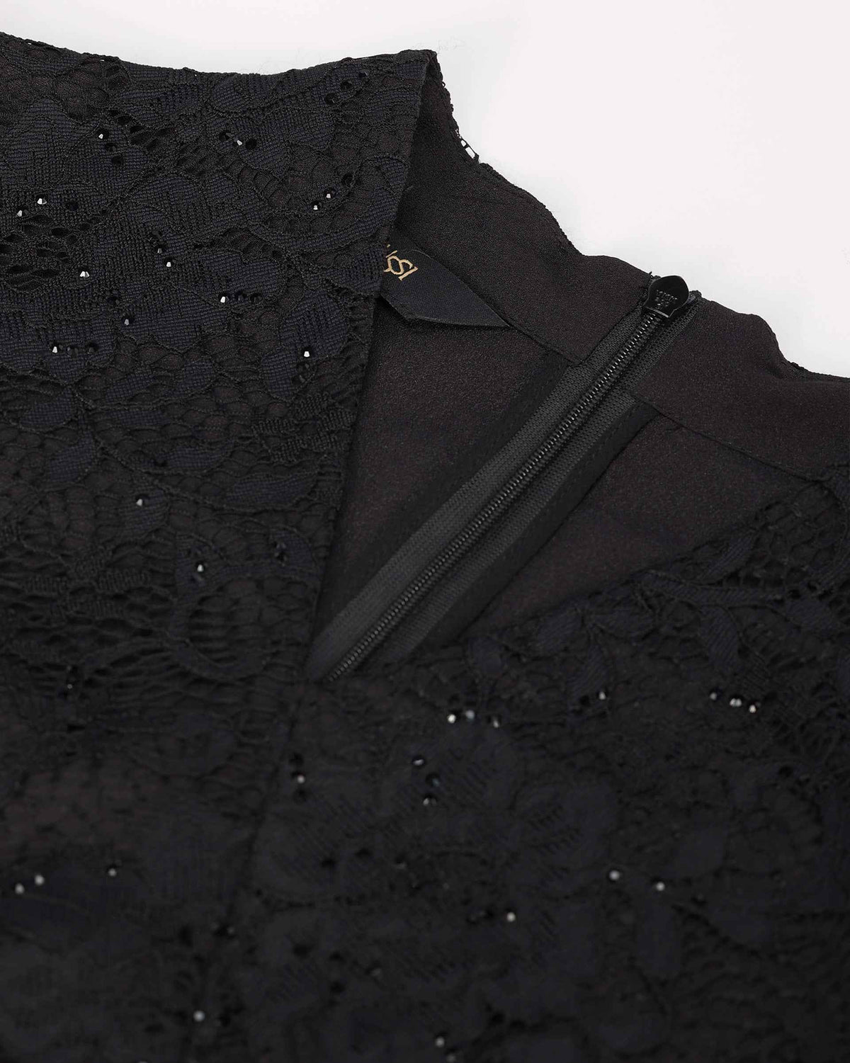 Elegant Lace Dress with Cinched Waist