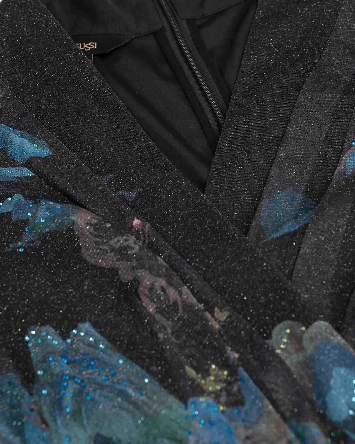 Ink-Landscape Wrap Dress