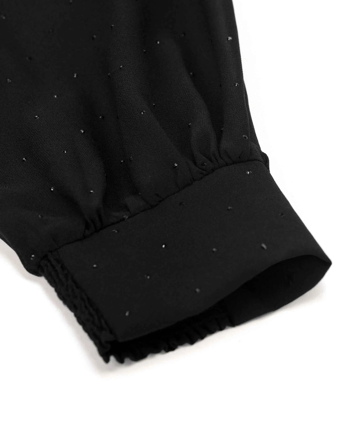 Lustrous-Onyx Velvet Top