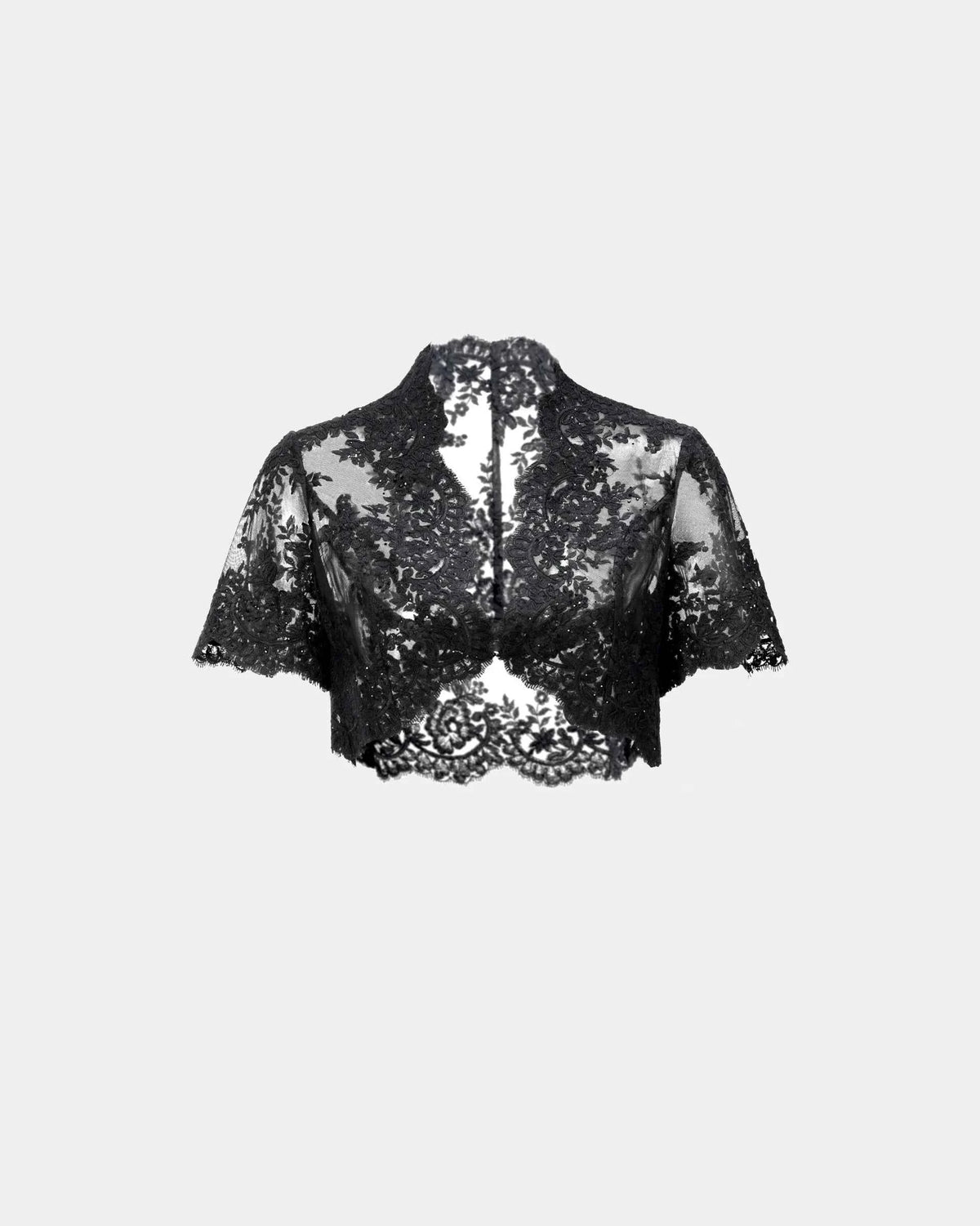 Misty-Bloom Lace Vest