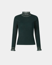 Emerald Bloom Knit Top
