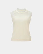 Lace Flutter Knit Top