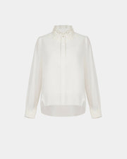 Refined Lace-Detail Blouse
