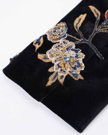 Embroidered High-Waist Blazer