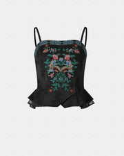Phoenix Embroidered Corset Top