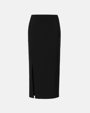 Black Tailored Pencil Skirt