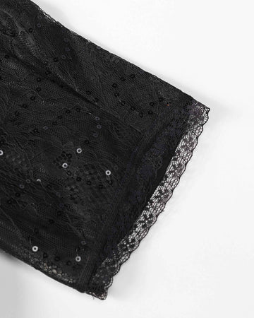 Elegant Waist-Cinching Lace Dress