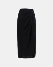 Elegant Crystal-Embellished Bodycon Midi Skirt