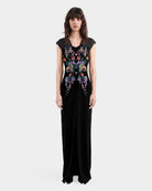 Customize : Phoenix Embroidered Gown with Pleated Shoulders